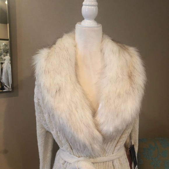 NEW JL Cardigan Fur Wrap - Picture 6 of 7